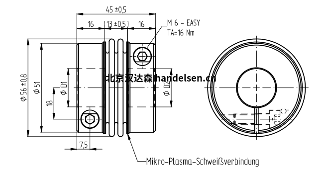 JAKOB 金屬波紋管聯軸器KG JAKOB 金屬波紋管聯軸器KG40-2W
