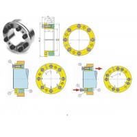 BIKON-Technik聯軸器1003 45x75用于各個行業，如風力站、鋼廠