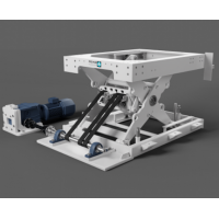 PRO-HUB 皮帶升降臺，最大高達 600 mm/s，最大有效載荷 10 t