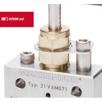 Maximator 閥門 22500psi，閥體有六種不同的設計，并可配備調節桿