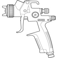 sata環保省漆小修補噴槍4400-120HVLP用于車輛噴涂維修